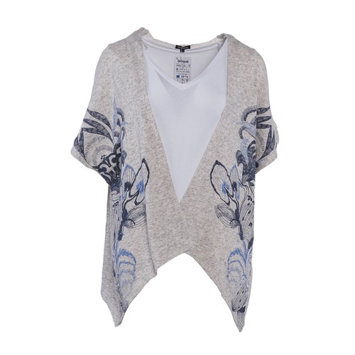 Desigual twinset grau strick - desigual,