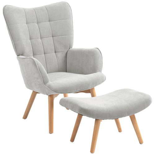 Ohrensessel mit hocker - mit,