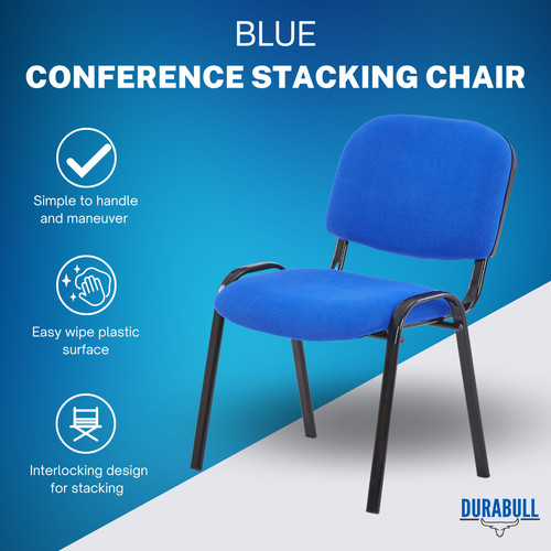 Konferenz stapelstuhl blau - konferenz,