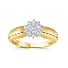 Echter Diamant Ring massiv