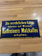 Emailschild Kathreiner Malzkaffee Mega Selten Eventuell Ein Unikat Original