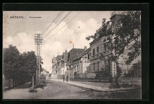 Ansichtskarte Artern, Straßenblick in die Promenade 1925 