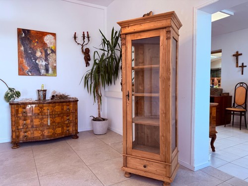 Antike bauernvitrine vitrine - antike,