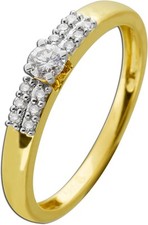 Diamantring Gelbgold 585