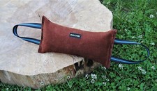 Beißrolle Leder mit 2 Schlaufen 30 x 10 cm Beißkissen Malinois Boxer Schäferhund