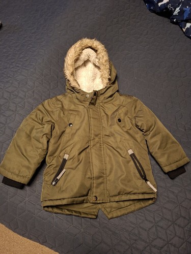 Khaki winterparka mantel - mantel, jacke