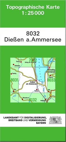 Tk25 8032 dießen ammersee - tk25,