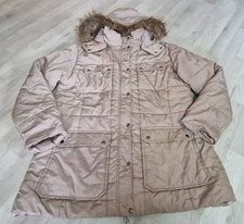 Gina Benotti Damen Herbst / Winter Jacke beige mit Kapuze sexy Gr. 44 / 46 = L