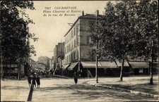 Ak Courbevoie Hauts de Seine, Place Charras et Entrée de la Rue de... - 2601110