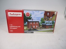Auhagen Spur H0 11 389 Bausatz Lokleitung mit Schuppen ungebaut in OVP