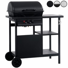 Gasgrill Garten Grillwagen Grillstation BBQ Barbecue Grillen Brenner mit 3 Regal