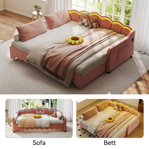 Polsterbett schlafsofa 180x190 - schlafsofa,