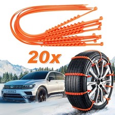 20X Anti Rutsch Schnee Ketten für Auto Kabel binder SUV LKW Schlamm Eis Ketten