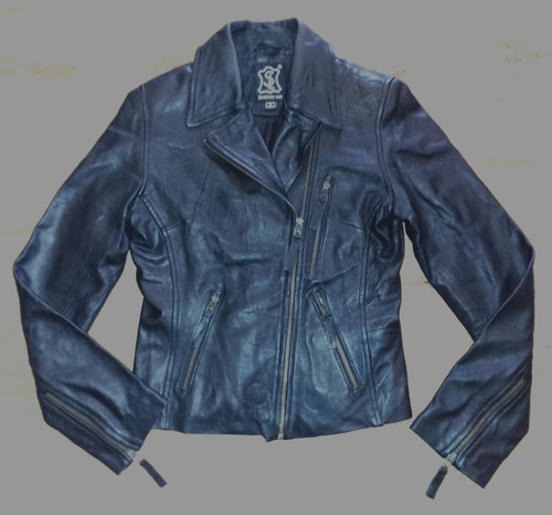 Schwarze lederjacke s - schwarze, lederjacke,