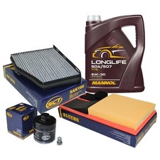 Filterset VW Golf 5 V 6 VI Golf Plus 1,4 16V 59KW 80PS BUD CGGA +5L 5W30 LL ÖL