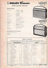 Service Manual-Anleitung für Philips L3 D41 T,Evette 341,L4 D42 T,Babette 442 