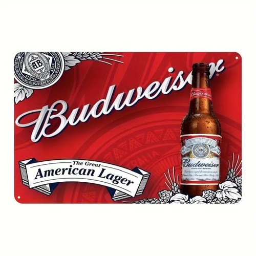 Blechschild budweiser bier - budweiser,