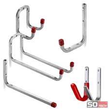 Universalhaken Allzweckhaken Haken Wandhaken Doppelhaken gummiert Garagenhaken