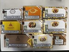 Leere Zigarrenkisten Kuba, Trinidad, Montecristo, Romeo y Julieta, Partagas