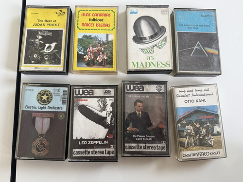Konvolut musikkassetten rock - musikkassetten,