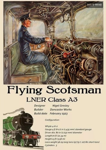 Flying scotsman kunst - flying,