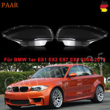 Für BMW 1er E87 E82 E81 E88 04-13 L+R Satz Scheinwerferglas Streuscheibe Gehäuse