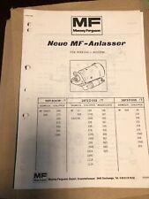 Massey Ferguson MF Glasscheiben Steuergeräte Anlasser Blinkgeber Thermostate Spa