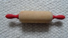 Kinder Nudelholz Teigrolle Puppenküche 17,5 cm Holzspielzeug