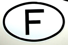 Nationalitätenkennzeichen - f,
