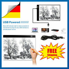 A3/A4 LED Zeichenbrett Zeichnung Tracing Grafiktablett Lightpad Board USB Kabel