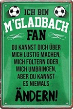 Blechschild Fußball Hier