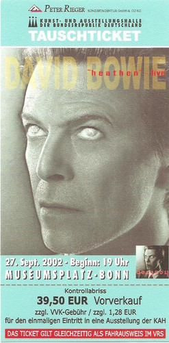 David bowie heathen - heathen, tour