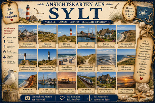 Schöne ansichtskarten sylt - ansichtskarten,