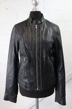 Esprit schwarze Leder-Jacke