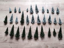 Konvolut 31 Modell Bäume für Modellbahn H0 Spur N Spur TT, von Faller oder Heki