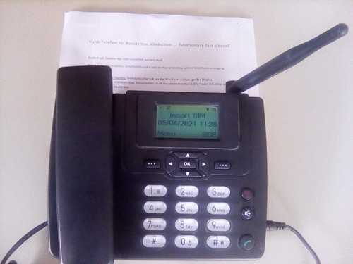 Gsm tischtelefon mit akku - mit,