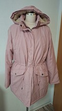 Damen Winterjacke Jacke Mantel Teddy Fell rosa 42 mit Kapuze