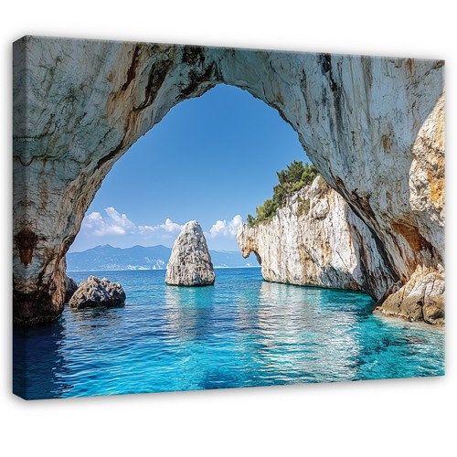 Leinwand ozean blau - leinwand, natur
