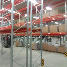 Palettenregal gebraucht 3m x 22,5m x 1,1m HxBxT, Schwerlastregal Hochregal 2,2 t