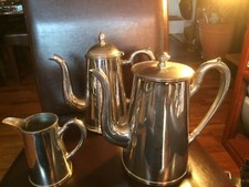 3 Kannen Metall Kaffeekern 2 x