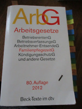ArbG  Arbeitsgesetze Beck 2012