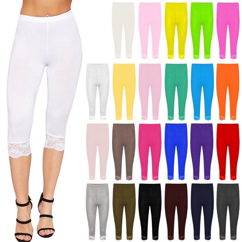 Damen capri leggings mit - damen,