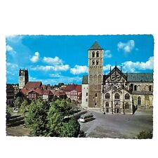 Ansichtskarte AK Bus Reisebus Münster Dom Gelaufen