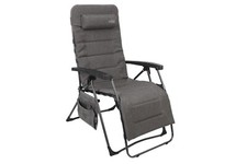 WESTFIELD® Relaxliege XL anthrazit gepolstert belastbar bis 140kg Gartenliege