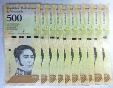 Banknoten Venezuela, 10 x 500