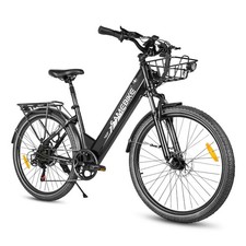 Elektrofahrrad 26 Zoll E Mountainbike 36V15Ah Trekking Bike Mit Korb City ebike