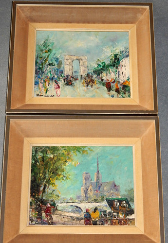 Paar öl gemälde - Öl-gemälde, paris