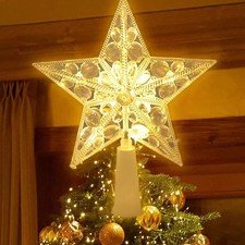 15 cm Weihnachtsbaum Stern LED