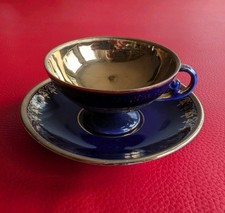 1930 Alte Kobalt Ätzgold