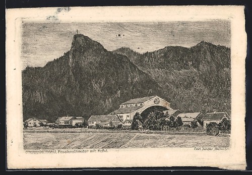 Künstler oberammergau - künstler-ak,